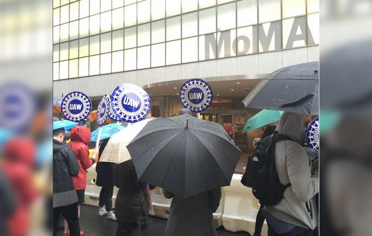 MoMA Members Marching in the Rain
