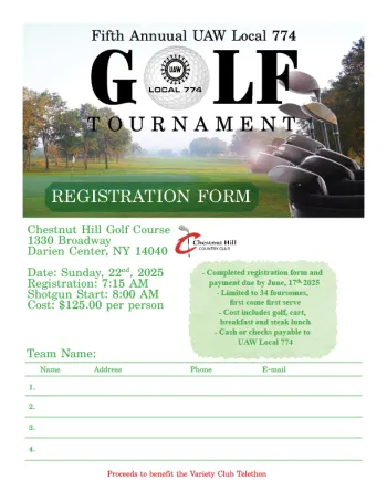 Golf Registration