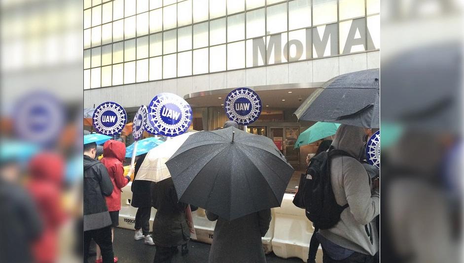 MoMA Members Marching in the Rain